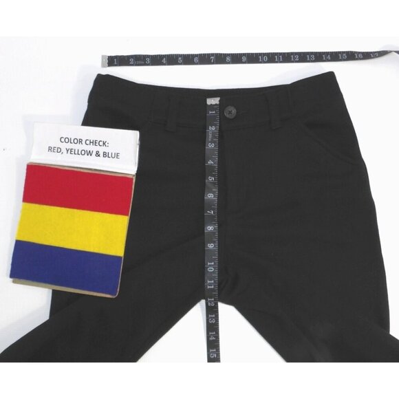 TIME AND TRU black stretch pants high rise straight leg inseam 29" women's 10 P - Picture 2 of 3